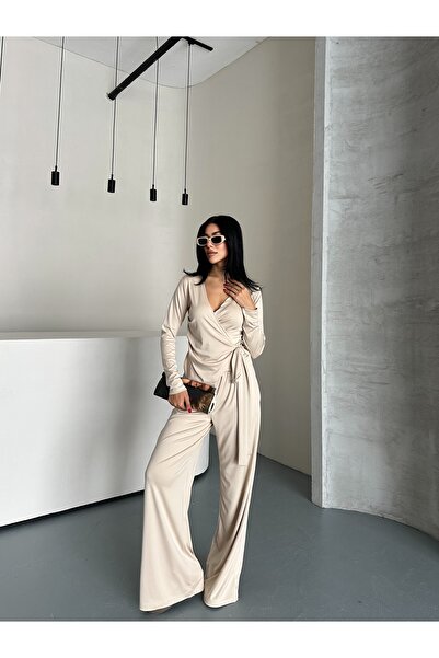 Marbella Women's Modal Fabric Double Bottom Top Set