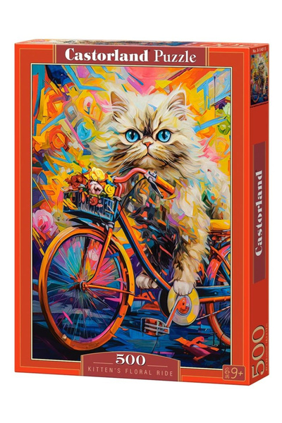 Castorland Puzzle de 500 de piese Kitten's Floral Ride 054015