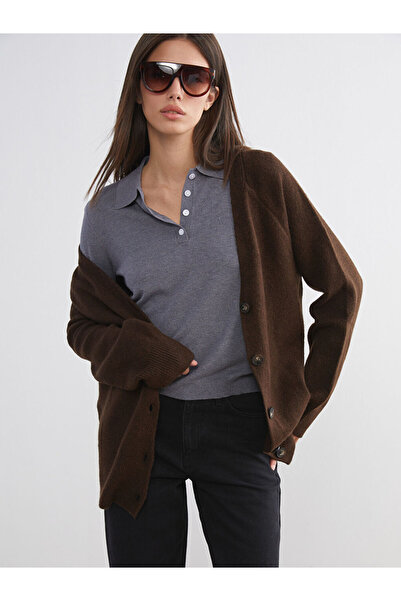 LC Waikiki Sparkling Selections from Shining Store |   V-Neck Women's Knitwear Cardigan