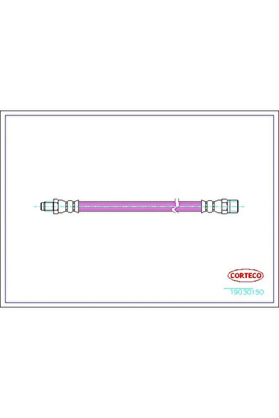 CORTECO Furtun Frana Puntea Spate Mercedes-Benz 5-Class/Vito Bus/Vito Caroser...