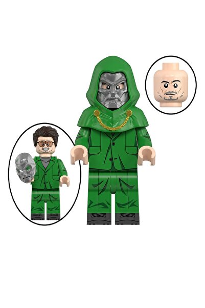 myminitoys شخصية صغيرة للبطل الخارق قناع الحديد الأخضر دوم إكس-501