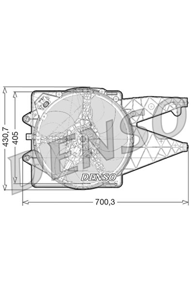 DENSO Ventilator Radiator Abarth Punto Alfa Romeo Mito