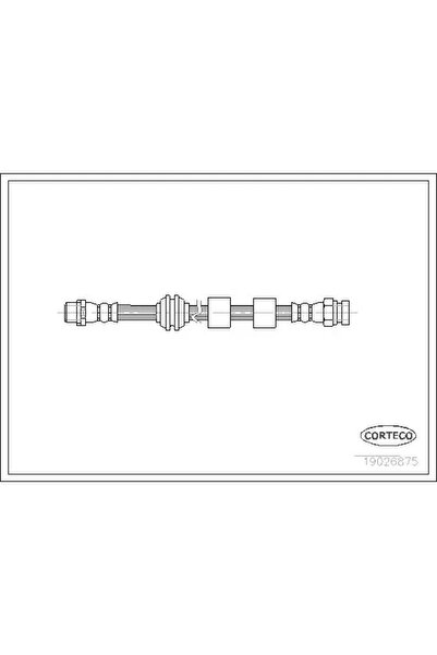 CORTECO Furtun Frana Punte Fata Ford Galaxy 1 Seat Alhambra 1995-2010