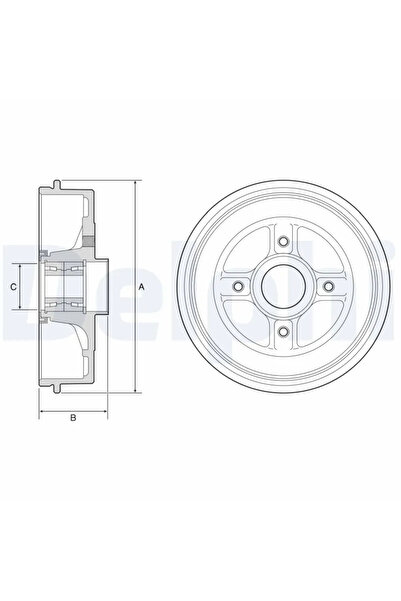 DELPHİ Tambur Frana Dacia Logan/Sandero Renault Logan 1/Logan 2/Logan/Stepway 2