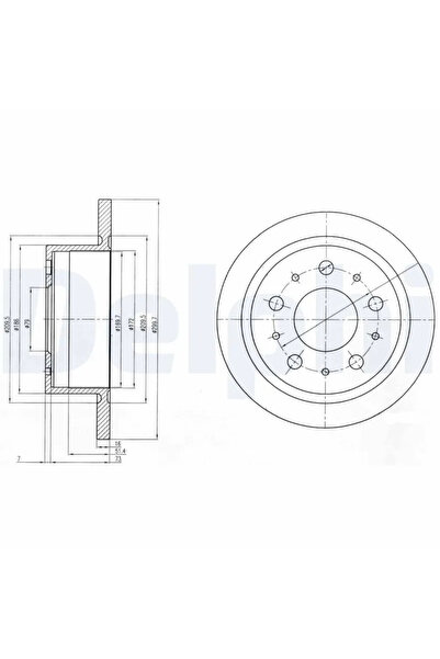 DELPHİ Disc Frana Citroen Jumper 2 Bus/Jumper 2 Caroserie/Jumper 2 Platou / S...