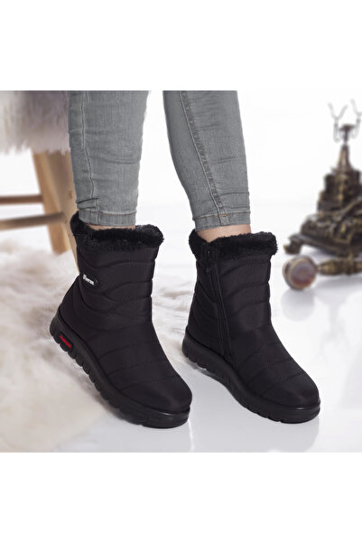 Botinelli Women's fur boots theea fas waterproof black black, 38