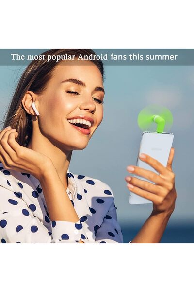 Other مروحة تبريد متنقلة صغيرة 3 في 1 (عبوة من 6 قطع) - متوافقة مع Micro USB/...