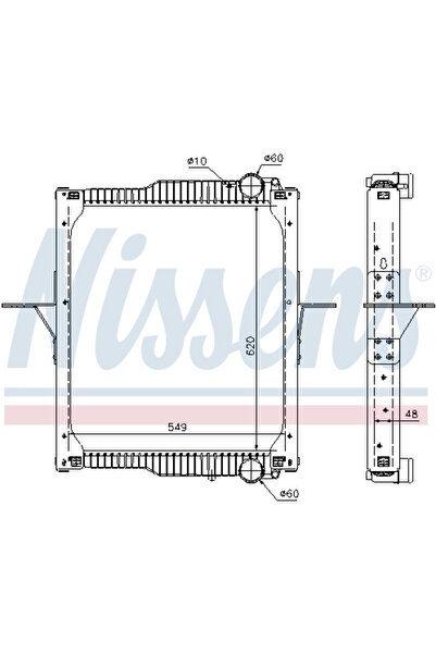 Nissens Radiator Racire Motor Renault Trucks Midlum