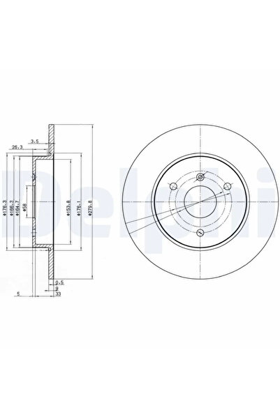 DELPHİ Дискови спирачки Smart Cabrio/City-Coupe/Crossblade