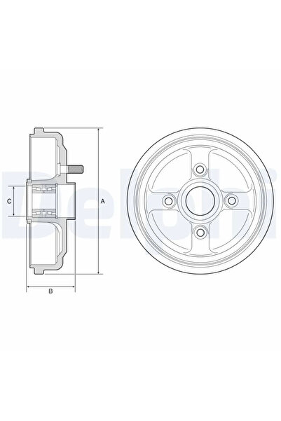 DELPHİ Пътна спирачка Chevrolet Aveo / Kalos Daewoo Kalos