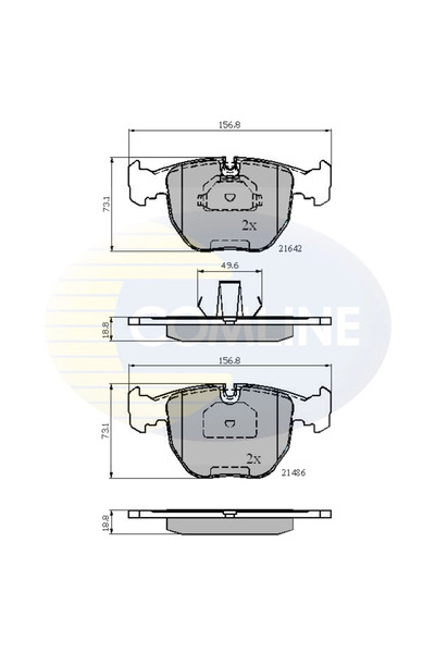 Comline Set Placute Frana Frana Disc Alpina B10 Bmw 5/7/X3