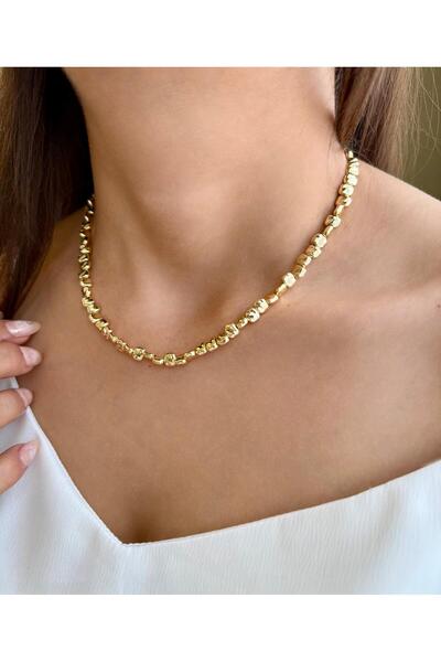 LOİF TAKI Steel Natural Stone Necklace