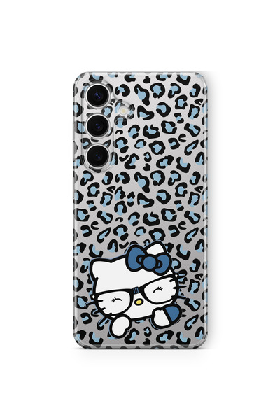 FLAMENKO Samsung Galaxy S23 Fe Compatible Kitty Patterned Transparent Phone Case