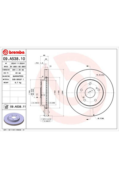 Brembo Disc Frana Suzuki Grand Vitara 1/Grand Vitara 2