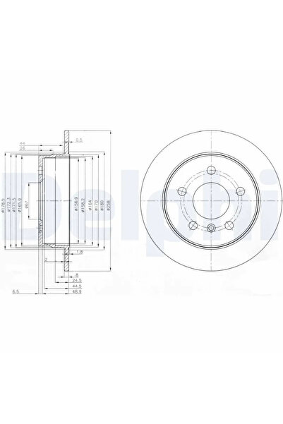 DELPHİ Дискови спирачки Mercedes-Benz A-класа/B-класа Sports Tourer