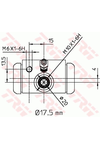 TRW Спирачен ресивър цилиндър Dacia Logan/Sandero Renault Clio 1/Clio 2/Clio ...