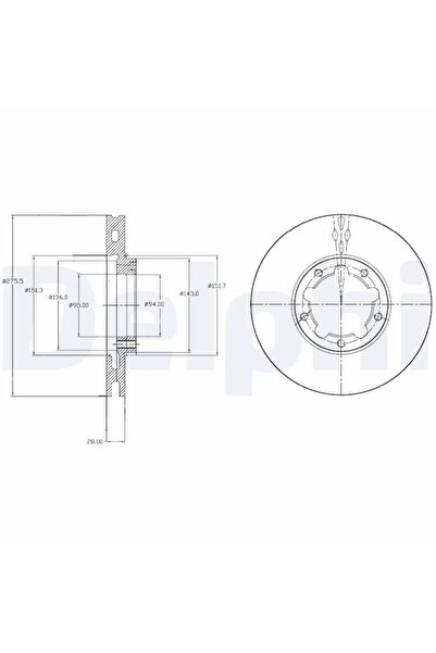DELPHİ Disc Frana Nissan Cabstar Renault Trucks Maxity