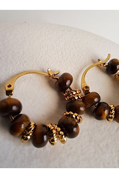 BHR AKSESUAR Brown retro earrings