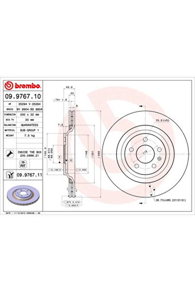 Brembo Disc Frana Audi A6 Allroad C6/A6 C6