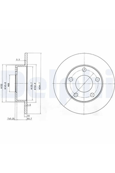 DELPHİ Disc Frana Audi A4 B5 Vw Passat B5