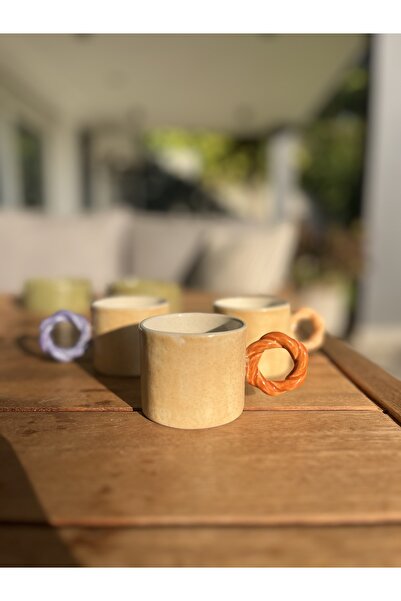 Me Gusta Home Tile Twist Handle Coffee Cup