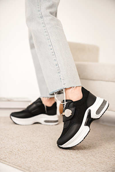 Cananın Pabuçları MDN 477 PANTOFI SPORT DETALIAȚI CU CATĂLĂ DE PIATĂ