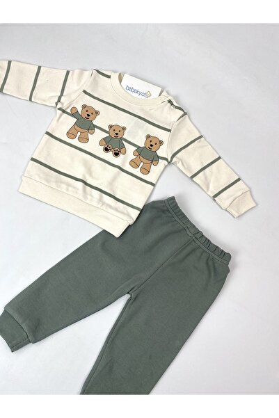 bebekyol Toy Bear Printed Baby Set