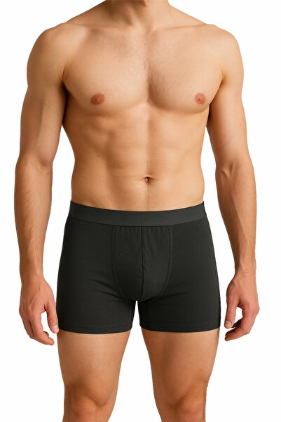 CDLP Premium Modal Erkek Boxer 2'li Paket - Siyah - Siyah