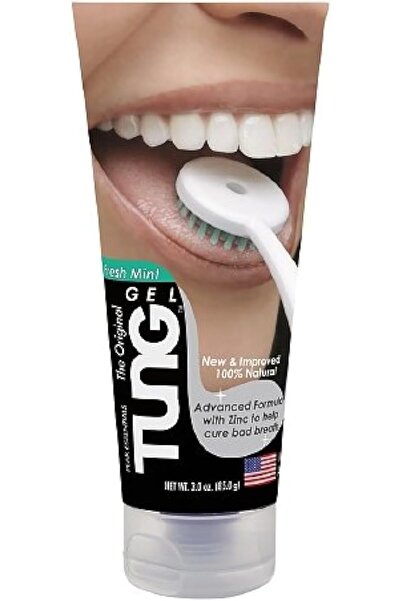 TONGUE CLEANING Tung Gel with Zinc, Fresh Mint 3 oz