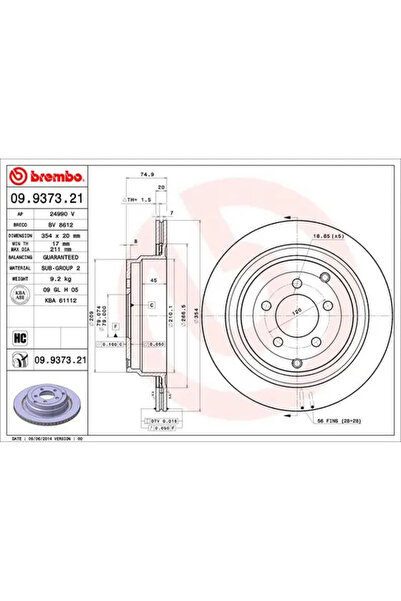 Brembo Disc Frana Land Rover Range Rover 3