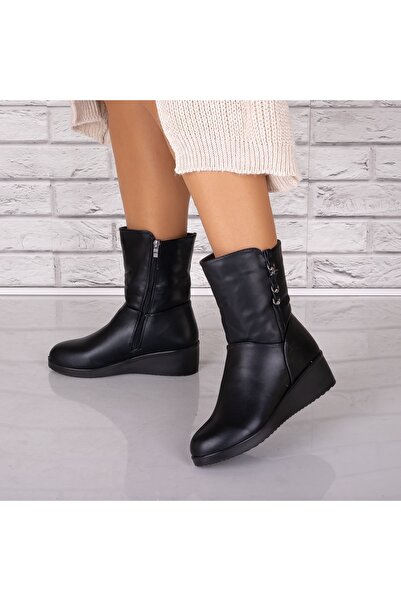 Botinelli Ghete Beres pentru femei negre, cu căptușeală din piele, mărimea 39