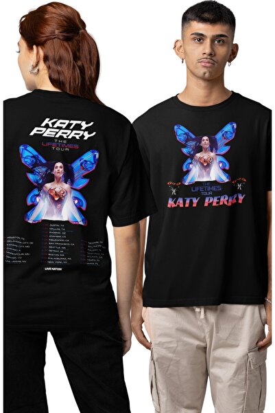 Fuddy Moda Унісекс The Lifetimes Tour Футболка з принтом на спині, Oversize K...