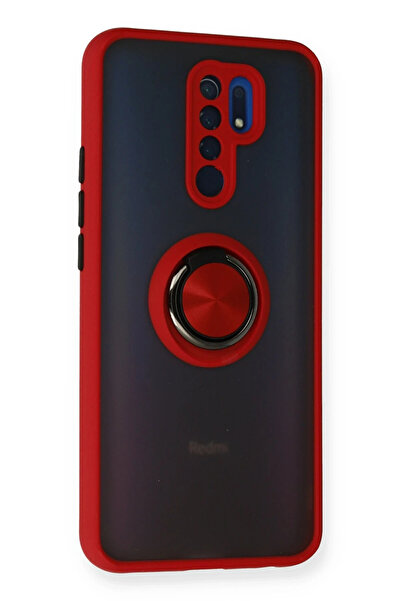 NewFace Sptrns Xiaomi Redmi 9 Case Montreal Ringed Silicone Cover (95637) - Red