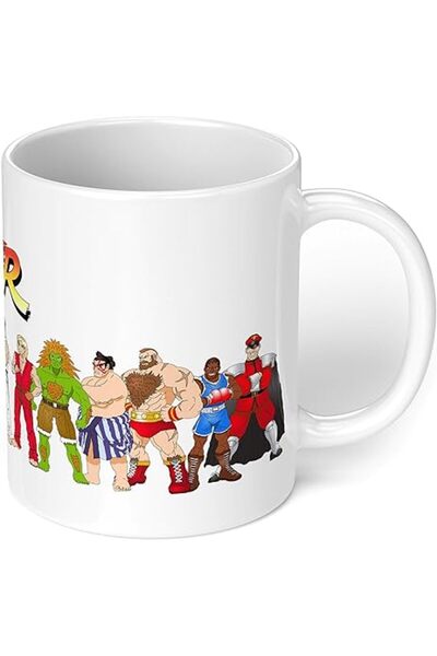 The Bros كوب واحد من Street Fighter Pop Culture Mug سعة 11 أونصة أبيض مثالي ل...