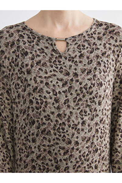 LC Waikiki Create Your Style from Uzg Store | Crew Neck Patterned A-Line Dress