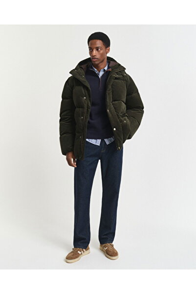 Gant Men's Navy Blue Regular Fit Half Zipper Sweatshirt