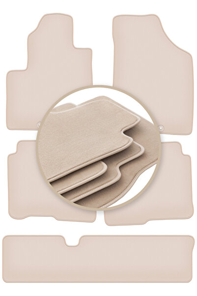 Other Covorașe auto PREMIUM bej pentru: Hyundai SantaFe II 7 locuri 2006-2012