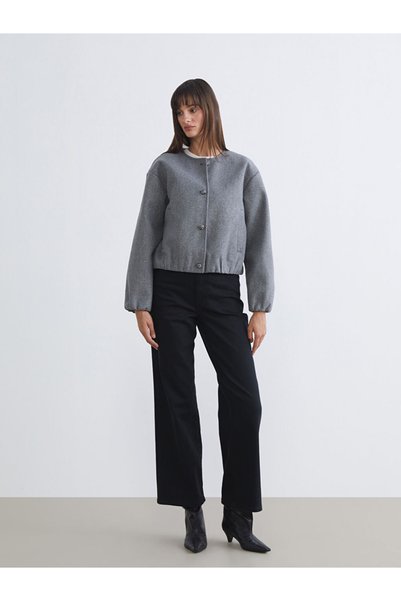 LC Waikiki بنطلون جينز نسائي واسع الساق من LCW JeansBeli مع حزام
