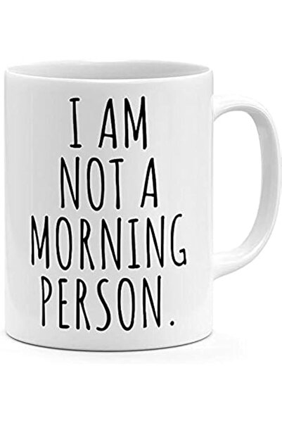 The Bros كوب قهوة أبيض "أنا لست شخصًا صباحيًا"