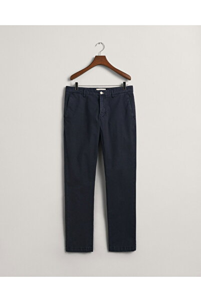 Gant Men's Navy Blue Slim Fit Trousers