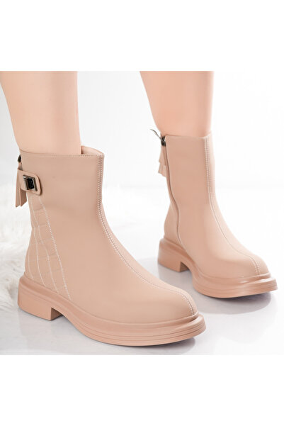 Botinelli Ghete damă din piele ecologică kaki Malina, 36