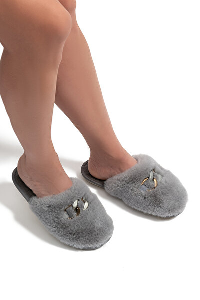 Twigy Жіночі плюшеві капці Perla сірого кольору 37/41