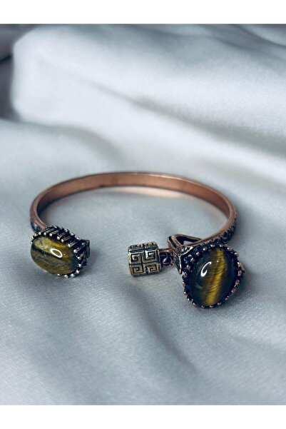 MyMotifVintage Kaplan Gözü Bakır Bileklik