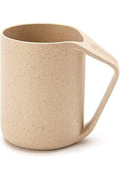 The Bros Colourful Wheat Straw Bevel Mug Beige BD-WS-14