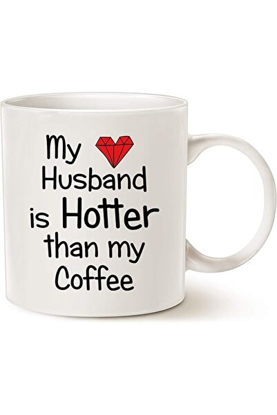 The Bros Funny Quote Coffee Mug for Husband 11oz Love Red Heart Valentine’s D...