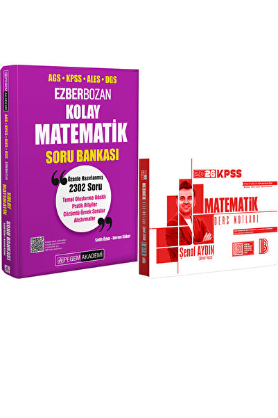 Benim Hocam Yayınları AGS KPSS ALES DGS Kolay Matematik Soru Bankası - 2026 K...