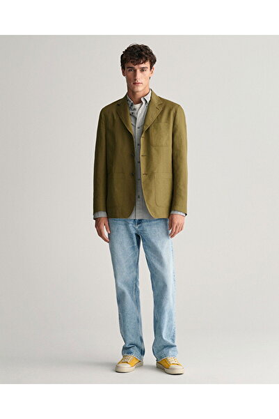 Gant Men's Black Regular Fit Buttoned Collar Striped Shirt