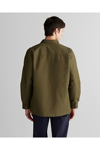 Gant Men's Green Oversize Fit Shirt with Logo