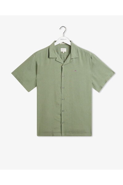 Gant Men's Green Short Sleeve Shirt