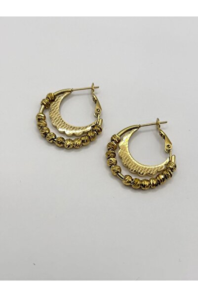 aurora dükkan Çelik Halka Dorikalı Küpe